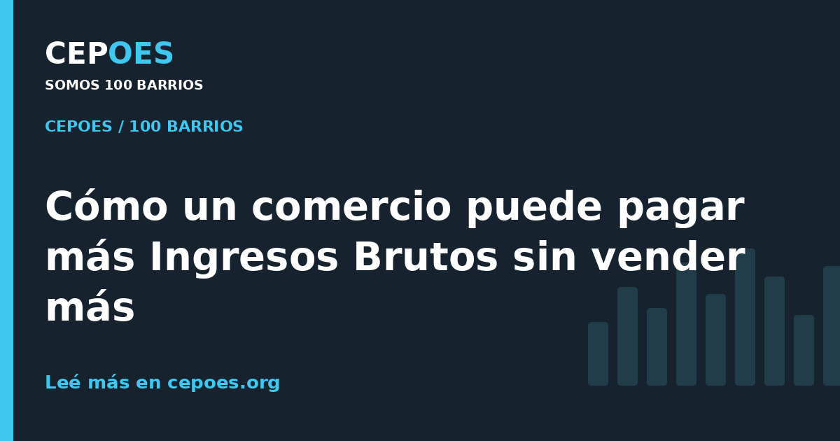 Cómo un comercio puede pagar más Ingresos Brutos sin vender más