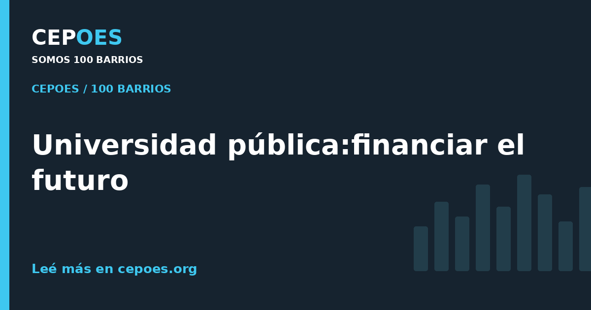 Universidad pública:financiar el futuro