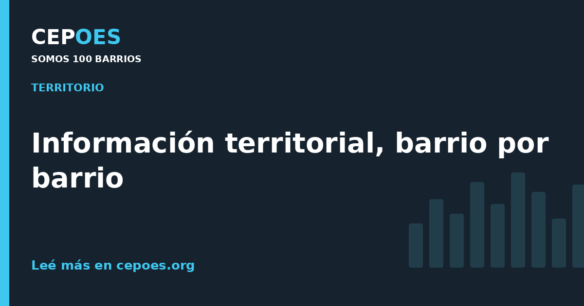 Información territorial, barrio por barrio