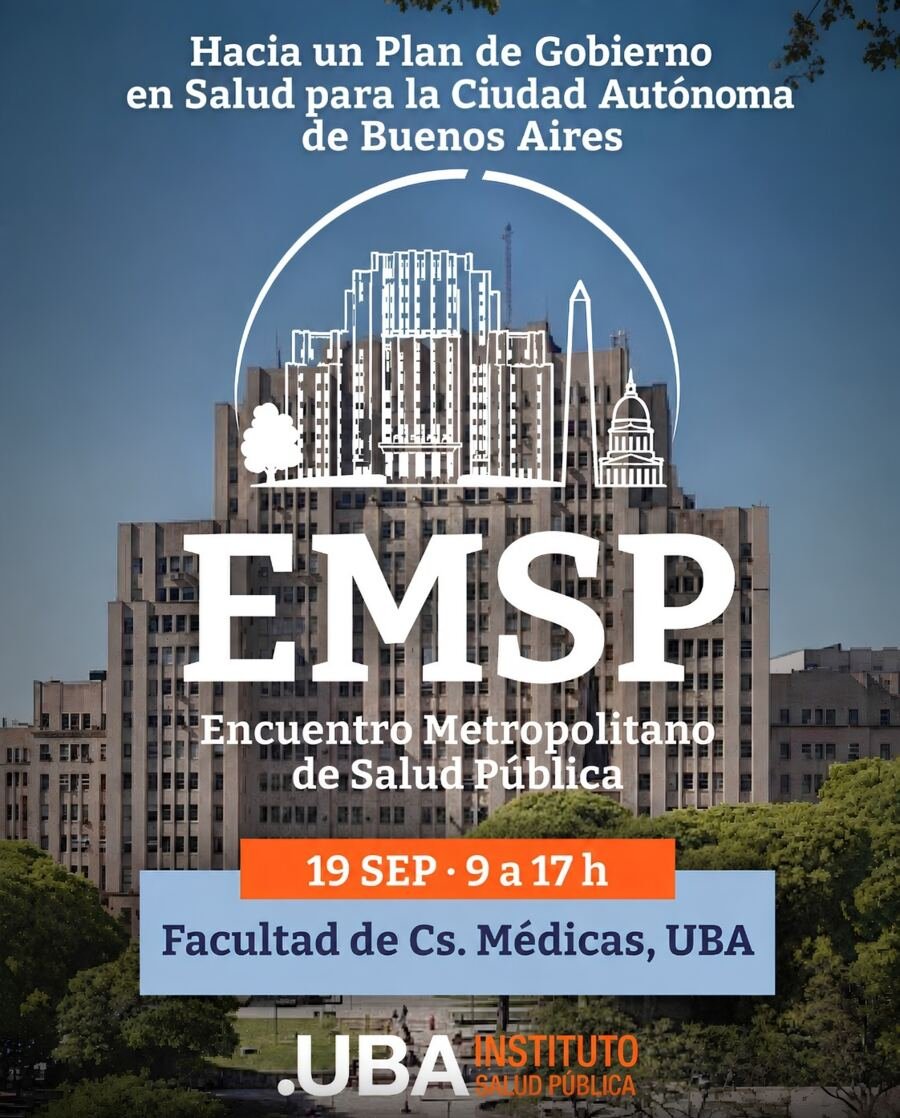 Afiche oficial del Encuentro Metropolitano de Salud Pública